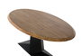 GINER Y COLOMER Mesa de Comedor Madera de Acacia Natural y Hierro Negro 200 cm